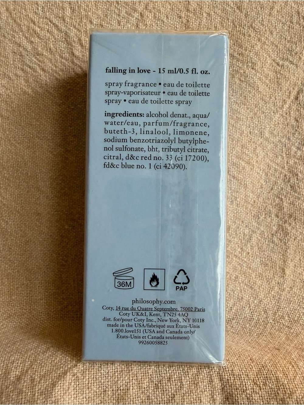 NIB ~ Philosophy Falling in Love Spray Fragrance .05 oz - Picture 2 of 2